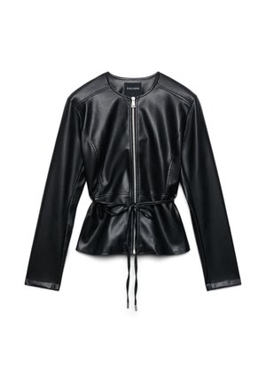 Calliope, CAPOSPALLA TINTA UNITA - Faux leather jacket - ultrablack