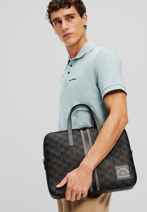 KARL LAGERFELD TOP HANDLE - Aktovka - black gray