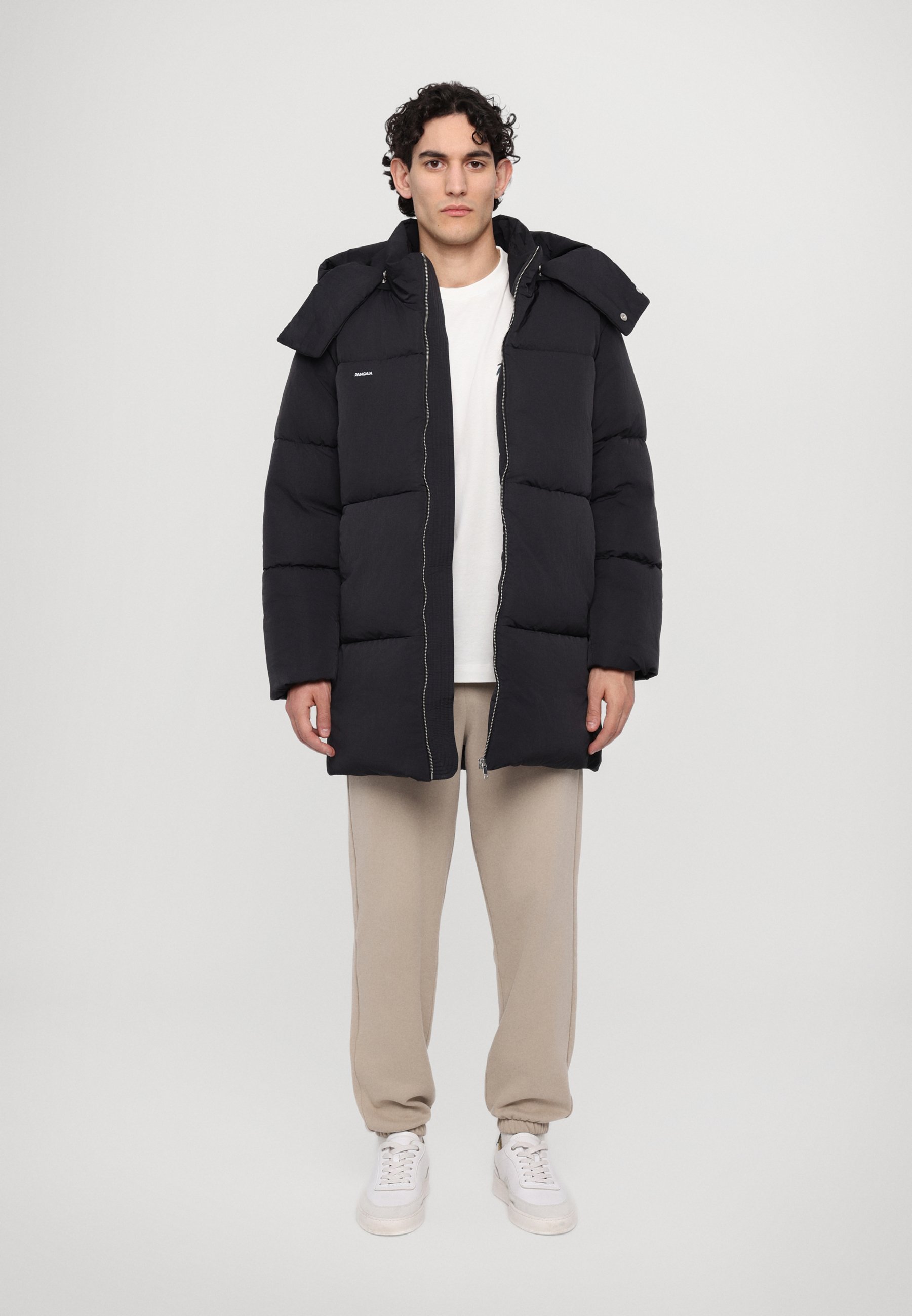 PANGAIA DNA FLOWER WARMTH LONG PUFFER UNISEX - Winter coat - black