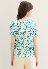 TOM TAILOR DENIM Print T-shirt - abstract white dot print