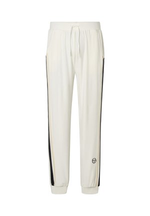 Sergio Tacchini, DAMARINDO 025 VELOUR PANTS - Pantalon de survêtement - gardenia whitecap gray