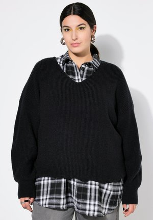 BOXY SHAPE WEICHER  - Striktrøje - black