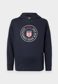 GRAPHIC HOODIE - Collegepaita - evening blue