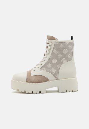 Bottines à plateau - ivory