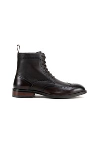 Šněrovací kotníkové boty - dark brown