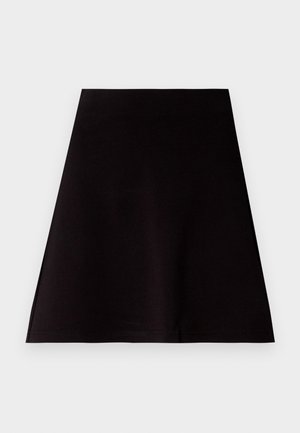 Calvin Klein Jeans LOGO ELASTIC MILANO SKIRT - Mini skirt - black