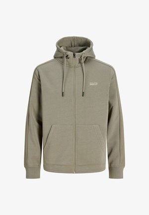 Jack & Jones, HOODIE REGULAR FIT HOODIE SET IN SLEEVES SWEATSHIRT - Sweat zippé - vetiver