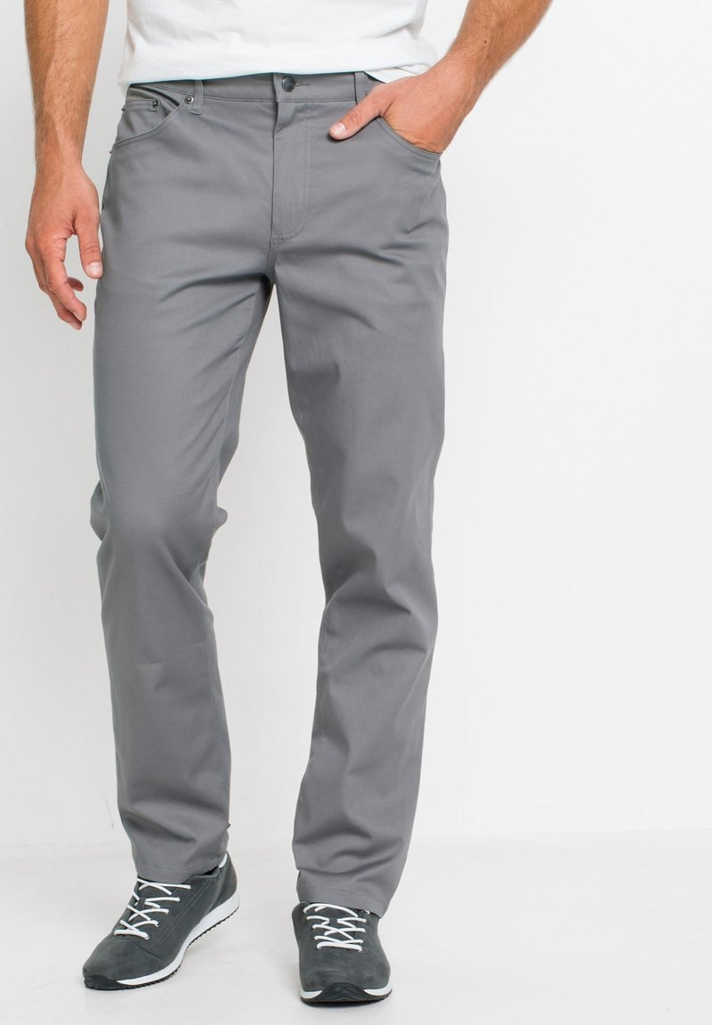 bonprix REGULAR FIT STRETCH-THERMO STRAIGHT - Pantaloni - grey
