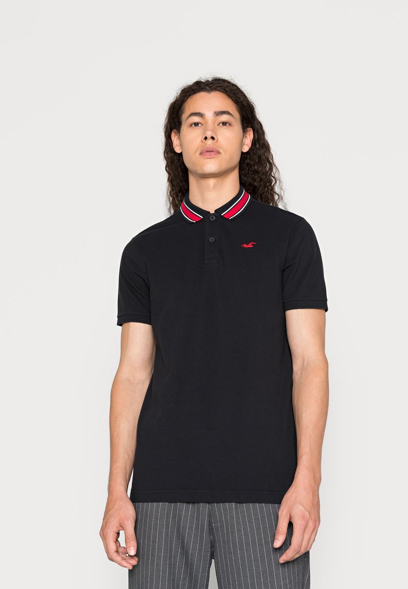 Hollister Co. ICONIC TIPPING WEBEX Polo shirt black Zalando.co.uk