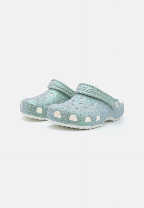 Crocs CLASSIC IRIDESCENT GLITTER - Mules - white — foto 2