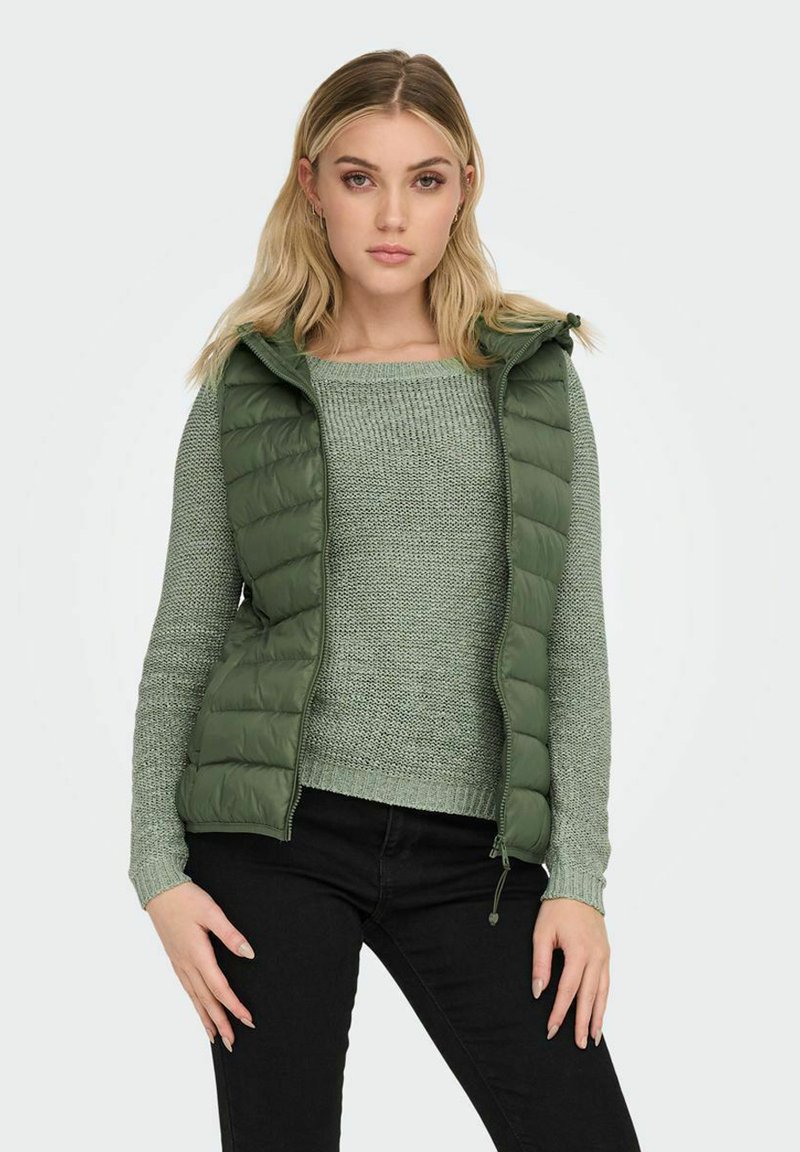 ONLY ONLNEWTAHOE HOOD - Waistcoat - kalamata