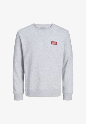Jack & Jones, JJRUSH CREW NECK - Sweatshirt - white melange