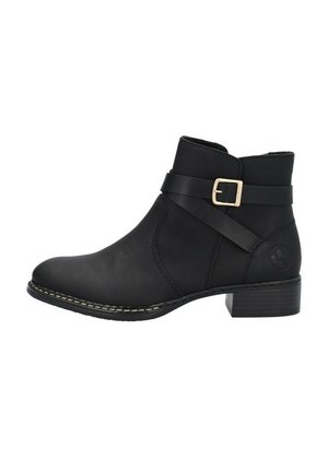 Cowboy/biker ankle boot - schwarz