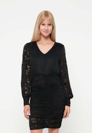 VISTASIA V NECK DRESS - Rochie de zi - black