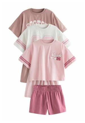3 PACK REGULAR FIT SET - Nattøj sæt - pink slogan