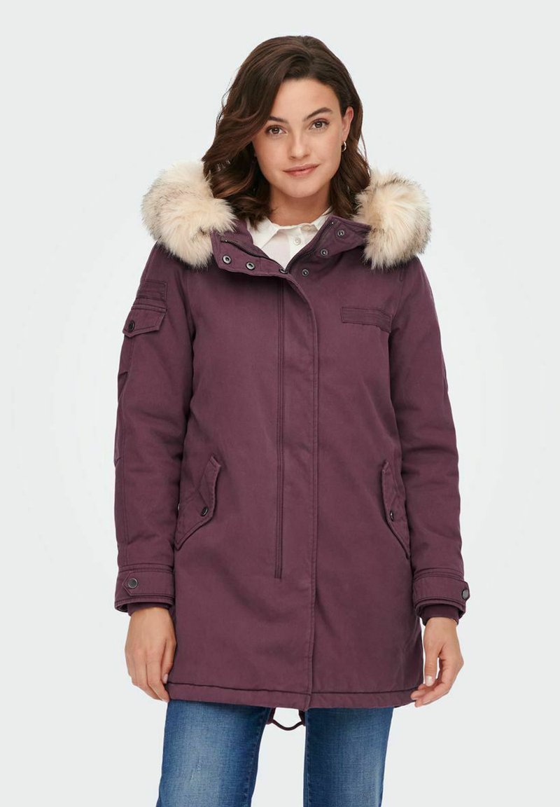 ONLY ONLMAY FUR Winter coat eggplant/lilac Zalando.ie