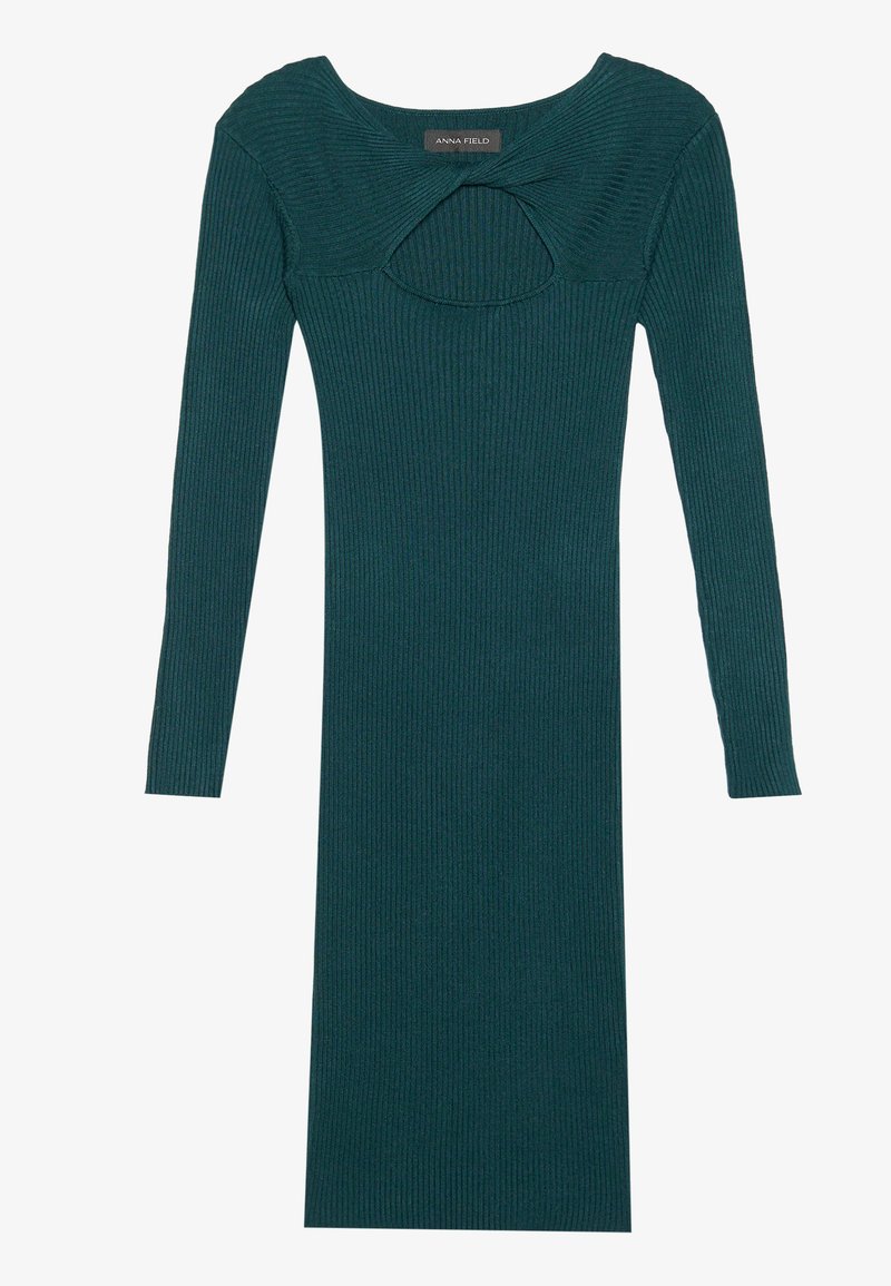 Anna Field Gebreide jurk donkergroen Anna Field Gebreide jurk donkergroen
