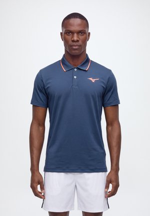Mizuno, TENNIS SHORT SLEEVE - поло риза - insigna blue