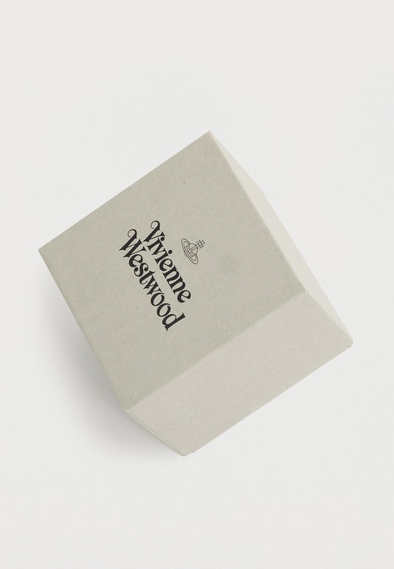 Small beige box with Vivienne Westwood logo and orb symbol on the lid, set against a plain white background.