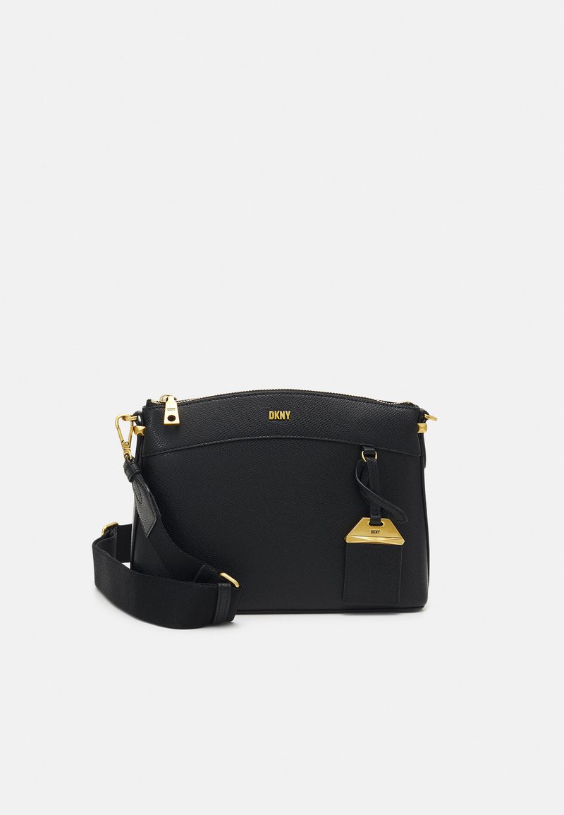 DKNY MARYKATE CROSSBODY Across body bag black/goldcoloured/black