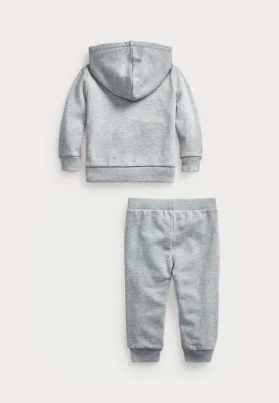 Polo Ralph Lauren FRENCH TERRY HOODIE & TROUSER SET - Tracksuit - light grey heather
