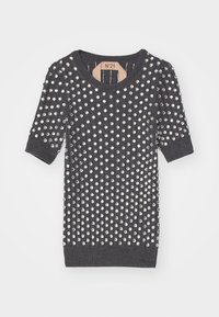 MAGLIA GIROCOLLO - Printtipaita - grigio melange