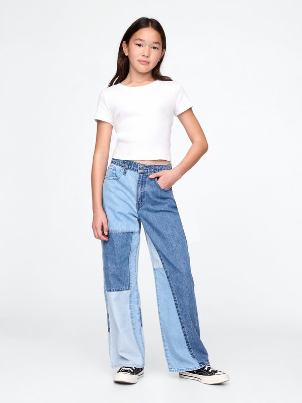 LOW STRIDE PATCHWORK GIRLS - Straight leg jeans4