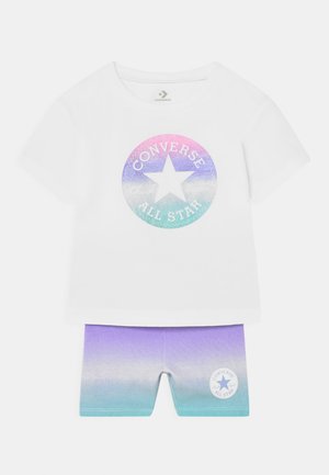 GLITTER ELONGATED TEE BIKE SET - Shorts - lunar rock heather
