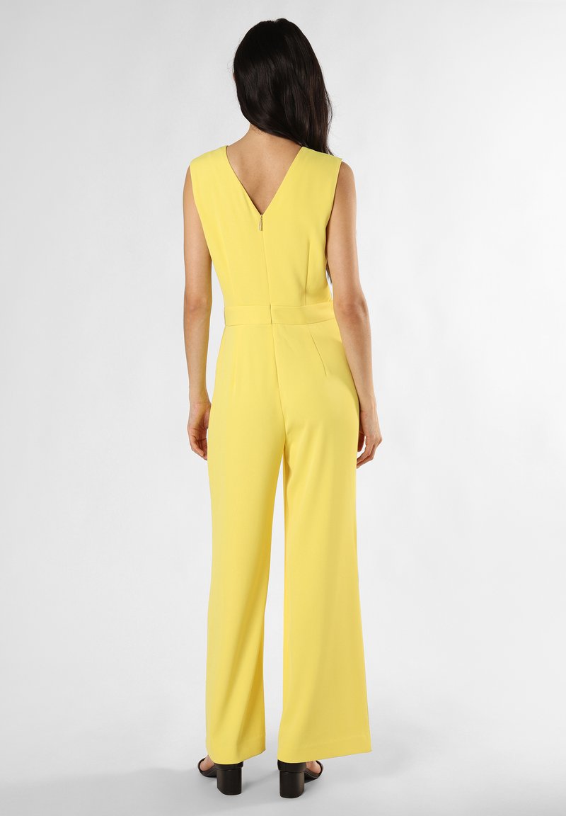 comma Jumpsuit zitrone/beige Zalando