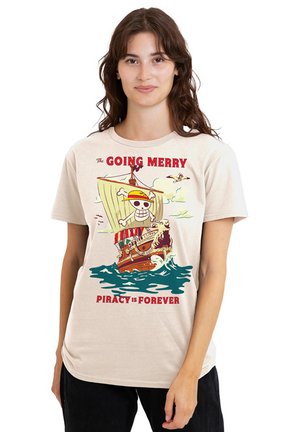 NETFLIX, ONE PIECE GOING MERRY VINTAGE POSTER - Print T-shirt - off-white