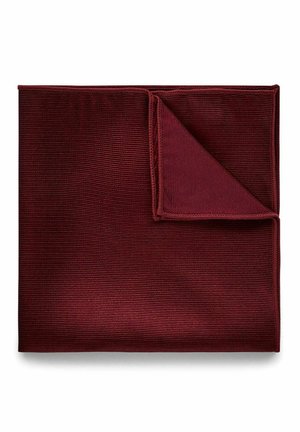John Henric SOLID WOVEN RIBBED - Lommetørklæde - burgundy