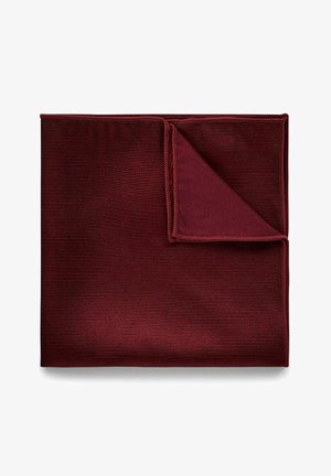 John Henric SOLID WOVEN RIBBED - Lommetørklæde - burgundy