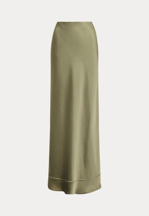 Lauren Ralph Lauren, SATIN CHARMEUSE MAXISKIRT - Φούστα σε γραμμή Α - light agave
