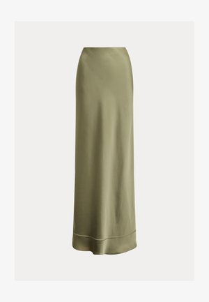 Lauren Ralph Lauren, SATIN CHARMEUSE MAXISKIRT - Φούστα σε γραμμή Α - light agave