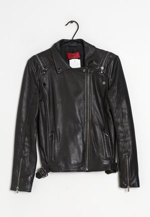 Kunstlederjacke - black