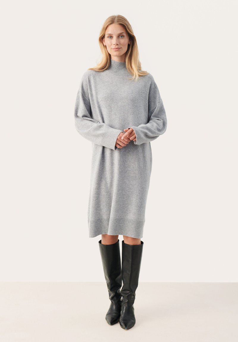 PIECES dam klänning PCMAGGY - Medium grey melange
