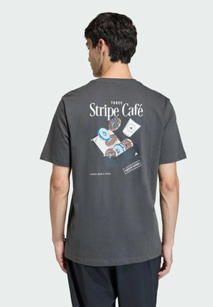 COFFEE CAFE DONUT BOX GRAPHIC - Print T-shirt - grey six