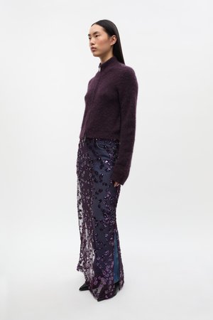 ISBERGA SKIRT - Kokerrok - plum perfect