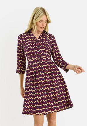 IMPRIMÉ CŒUR - Vestido camisero - marine