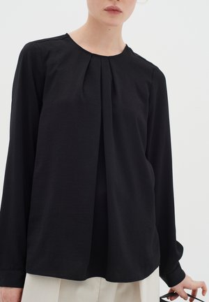 InWear DOTAIW PLEAT - Bluse - black