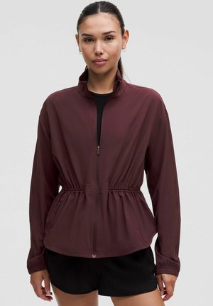 CINCH-WAIST RUN - Løbejakker - goodnight plum