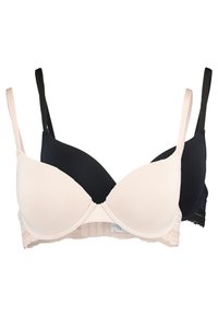 Anna Field 2 PACK T skjorte BH blacknudesvart Zalando.no Anna Field 2 PACK - T-skjorte-BH - black /dark blue