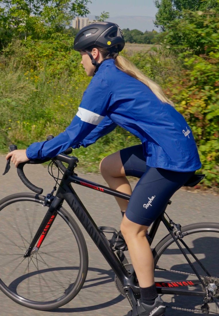 Rapha WOMENS CORE - Korte fietsbroek met bandjes - dark navy/white