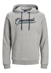 Jack & Jones Felpa con cappuccio - light grey