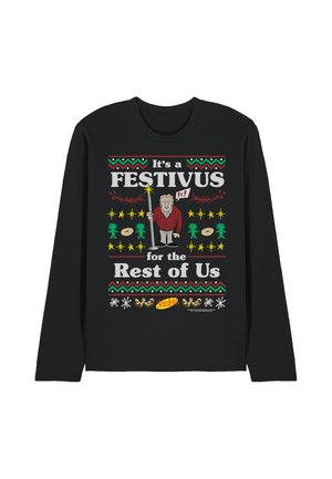 Cotton Soul, SEINFELD/FESTIVE FESTIVUS - Langarmshirt - black