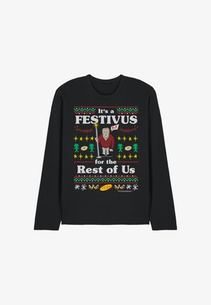 Cotton Soul, SEINFELD/FESTIVE FESTIVUS - Langarmshirt - black