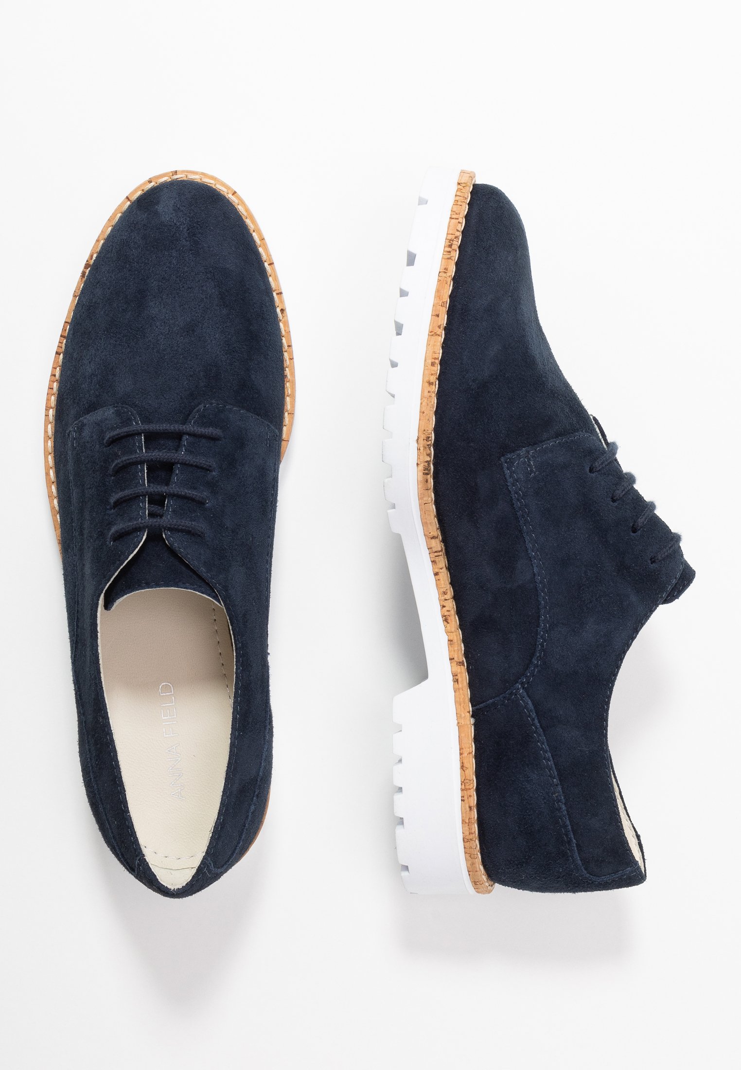 Anna Field LEATHER LACE UPS Snøresko dark blue Zalando.no Anna Field LEATHER LACE UPS Snøresko blue Zalando.no