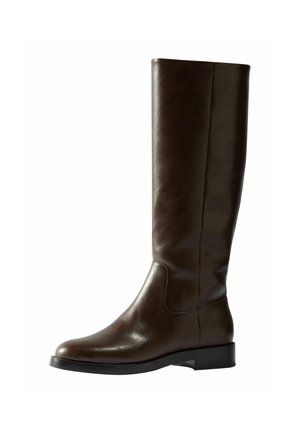 THE SET, KNEE HIGH CLEAN RIDER BOOTS - Boots - brown