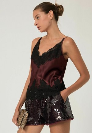 REGULAR FIT - ROWAN - Top - burgundy