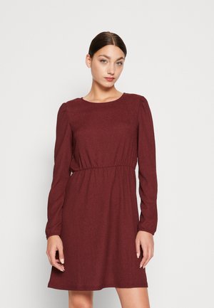 Pieces PCNALICIA SHORT DRESS - Trikotaažkleit - tawny port